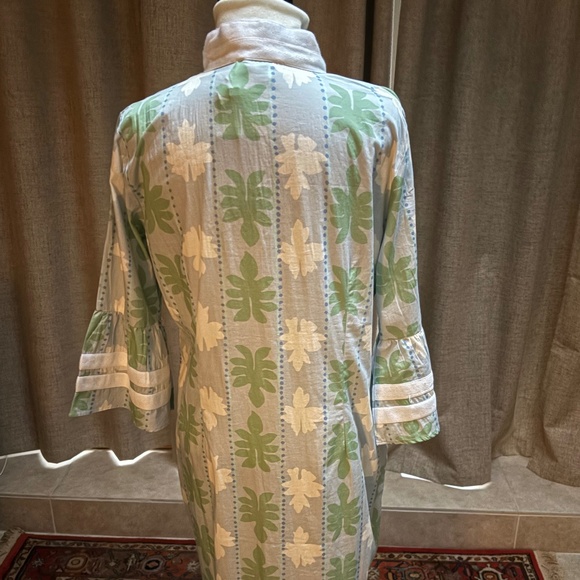 Sail to Sable Celadon/Blue/White Caftan (NWT) - Picture 5 of 6